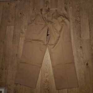 Paul Fredrick Dress Pants Mens‎ 36x30 Tan Slacks Workwear